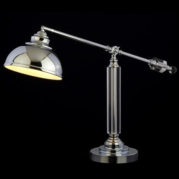 Giselle 22" Metal and Crystal LED Task Lamp - JONATHAN Y